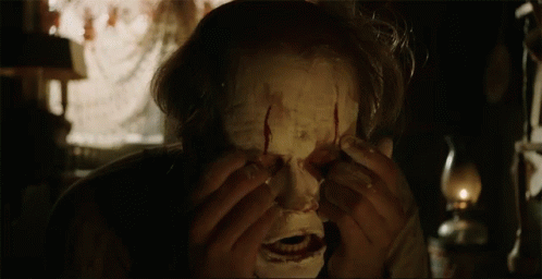 Close Up Person With Clown Mask