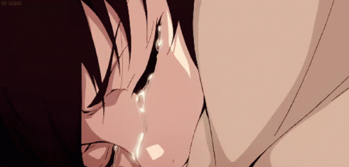 Close Up Person With Tear Running Down