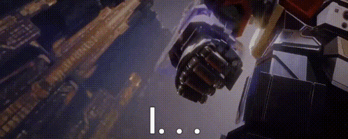 Close Up Robot Fist Saying I
