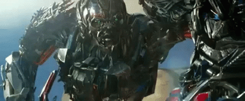 Close Up Robot With Helmet