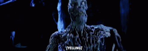 Close Up Skeleton Yelling