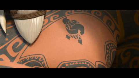 Close Up Tattoo On Back GIF