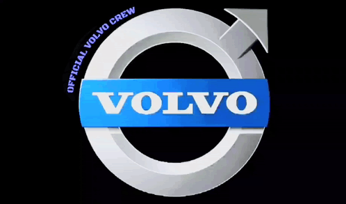 Close Up Volvo Logo On Car Grille GIF