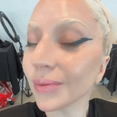Close Up Woman Eyes Closed Ring Light