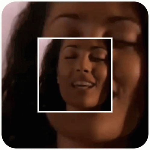 Close Up Woman Eyes Closed Square Frame