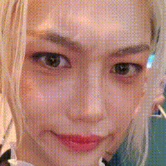 Close Up Woman Face Polka Dot Pattern