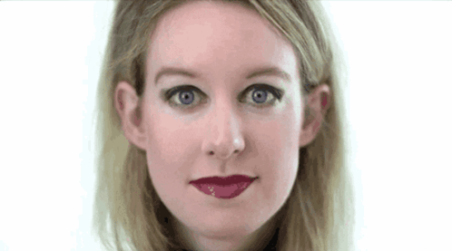 Close Up Woman Face Purple Lipstick