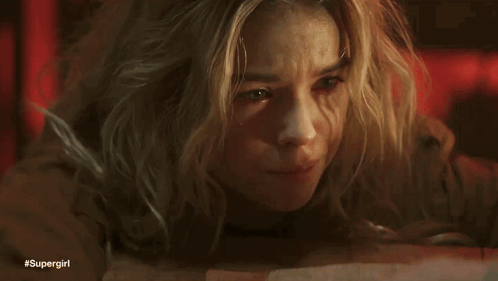 Close Up Woman Face Supergirl GIF