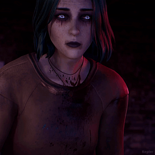 Close Up Woman Face With Name Kepler GIF