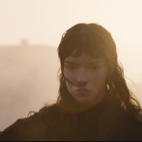 Close Up Woman Face With Sun Shining on Hair
