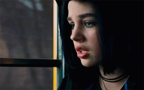 Close Up Woman Looking Out Window GIF