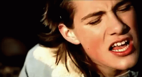 Close Up Woman Mouth Open Slight Smile