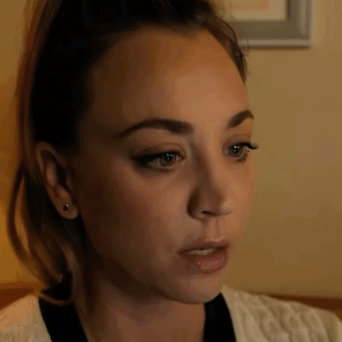 Close Up Woman's Face Eyes Closed GIF