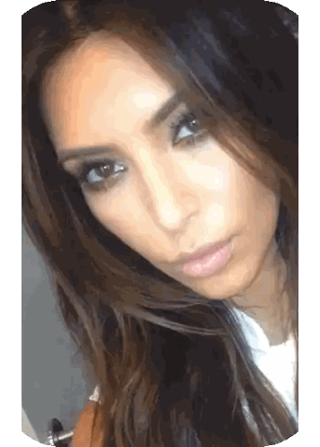 Close-Up Woman's Face on White Background