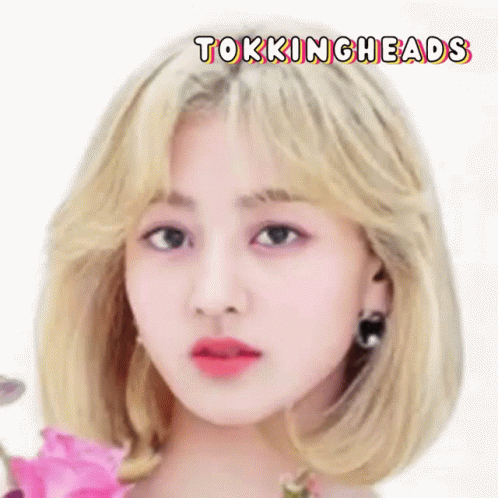 Close Up Woman's Face With Talkingheads GIF