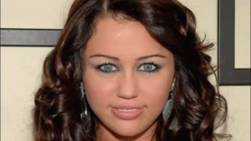 Close Up Woman With Blue Eyes