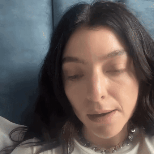 Close Up Woman With Eyes Closed GIF