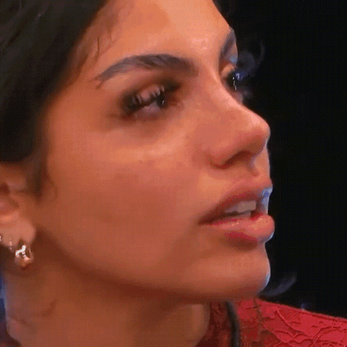 Close-Up Woman With Mouth Open