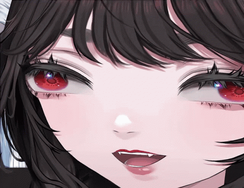 Close Up Woman With Red Eyes
