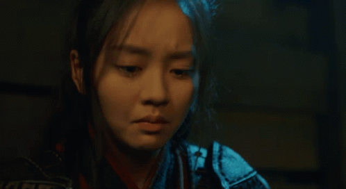Close Up Woman With Tear Running Down Eye