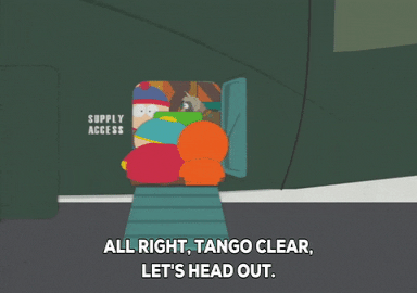 Closing The Door Man Says Let's Head Out GIF