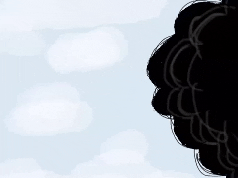 Cloud Flying Bald Eagle GIF