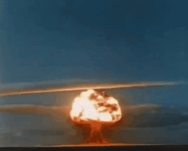 Cloud Mushroom Atomic Bombings GIF