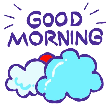 Cloud Saying Good Morning