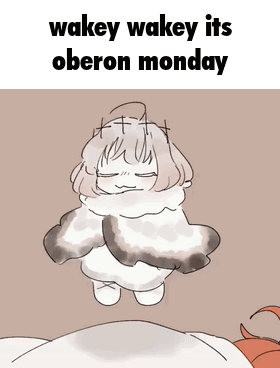 Cloud Saying Wakey Wakey Its Oberon Monday GIF