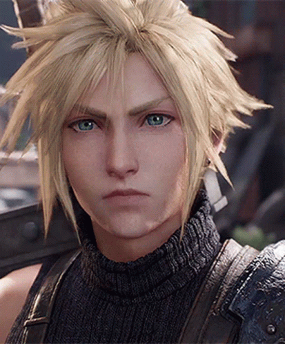 Cloud Strife Blink Eyes GIF