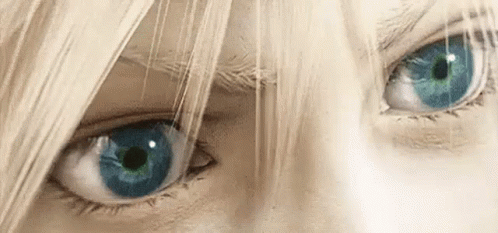 Cloud Strife Blue Eyes GIF