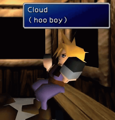 Cloud Strife Final Fantasy Boy Anime GIF