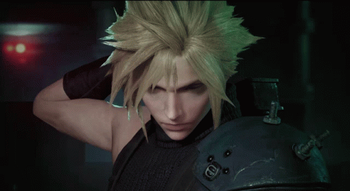 Cloud Strife Final Fantasy Remake GIF