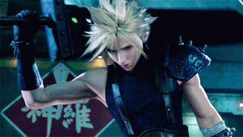 Cloud Strife Final Fantasy Satisfied GIF