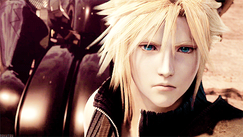 Cloud Strife In A Windy Setting GIF