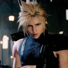 Cloud Strife Walking And Closing Eyes GIF