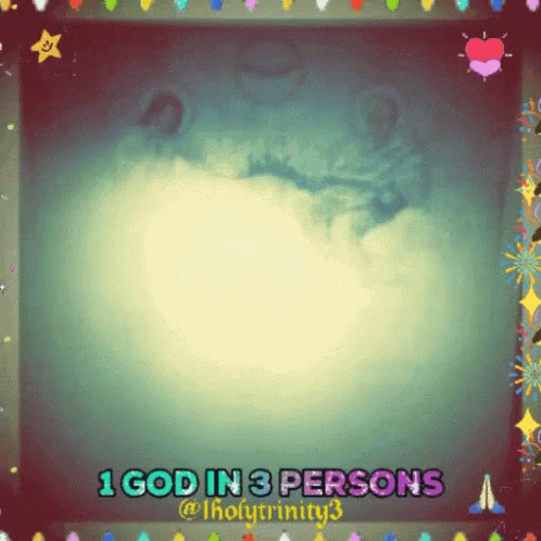Cloud With Words 1 God in 3 Persons