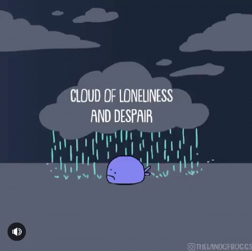 Clouds Of Loneliness And Despair Rain GIF