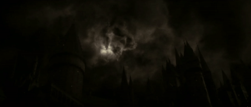 Cloudy Sky With Castle GIF