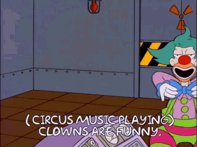 Clown Are Funny Simpsons GIF