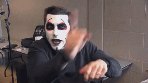 Clown Face Man Saying Danhausen Will Tell You