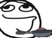 Clown Holding Frying Pan in Mouth