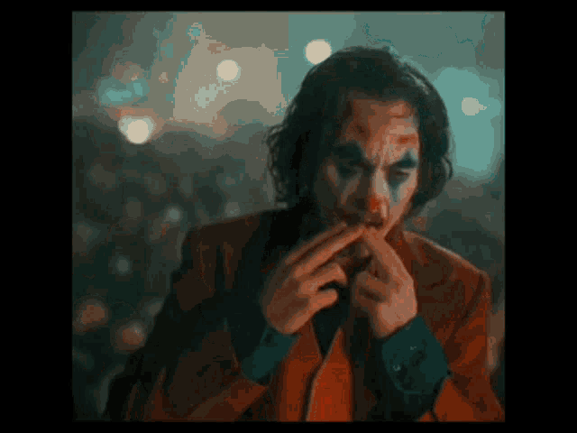 Clown Joker Laughing During The Riot GIF