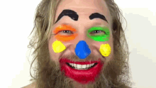 Clown Makeup Creepy Smile Open Mouth GIF