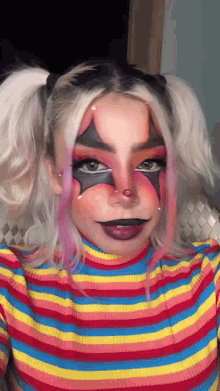 Clown Makeup Halloween Smile Ahrileth GIF