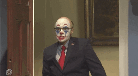 Clown Makeup Joker Entrance Saturday Night Live GIF