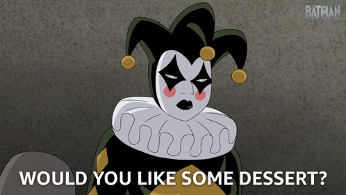 Clown Saying Would You Like Some Dessert GIF
