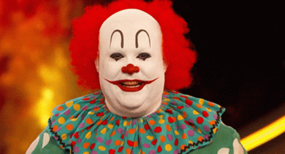 Clown Scary Close Up GIF