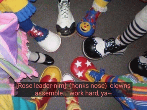 Clown Shoes Clown Friends Together GIF