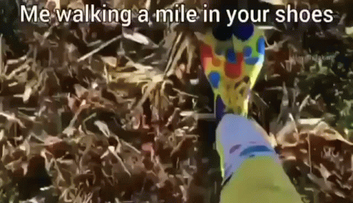 Clown Shoes Me Walking A Mile GIF